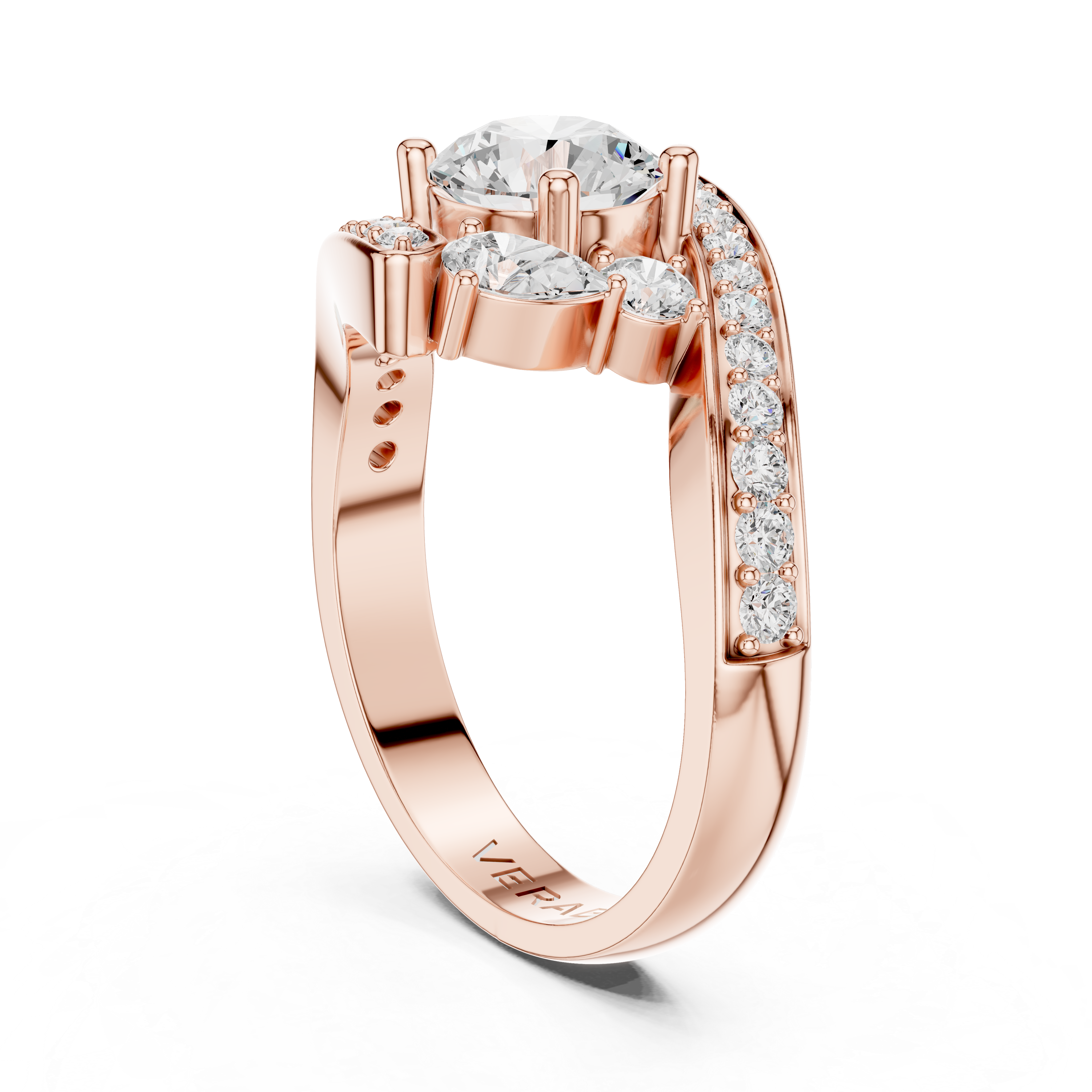 ÉTOILE | The Radiant Embrace Split-Shank Ring