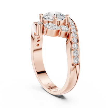 ÉTOILE | The Radiant Embrace Split-Shank Ring