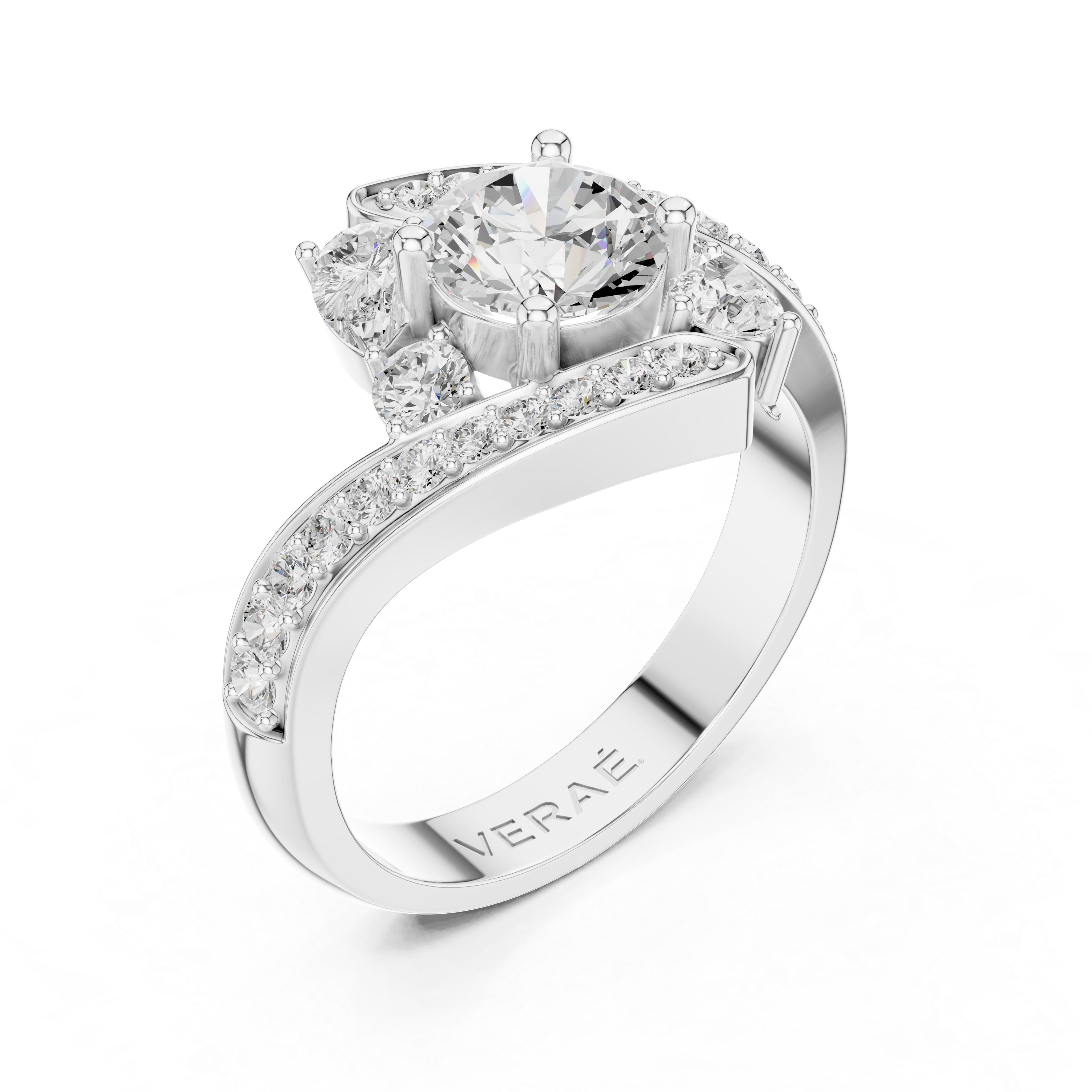 ÉTOILE | The Radiant Embrace Split-Shank Ring