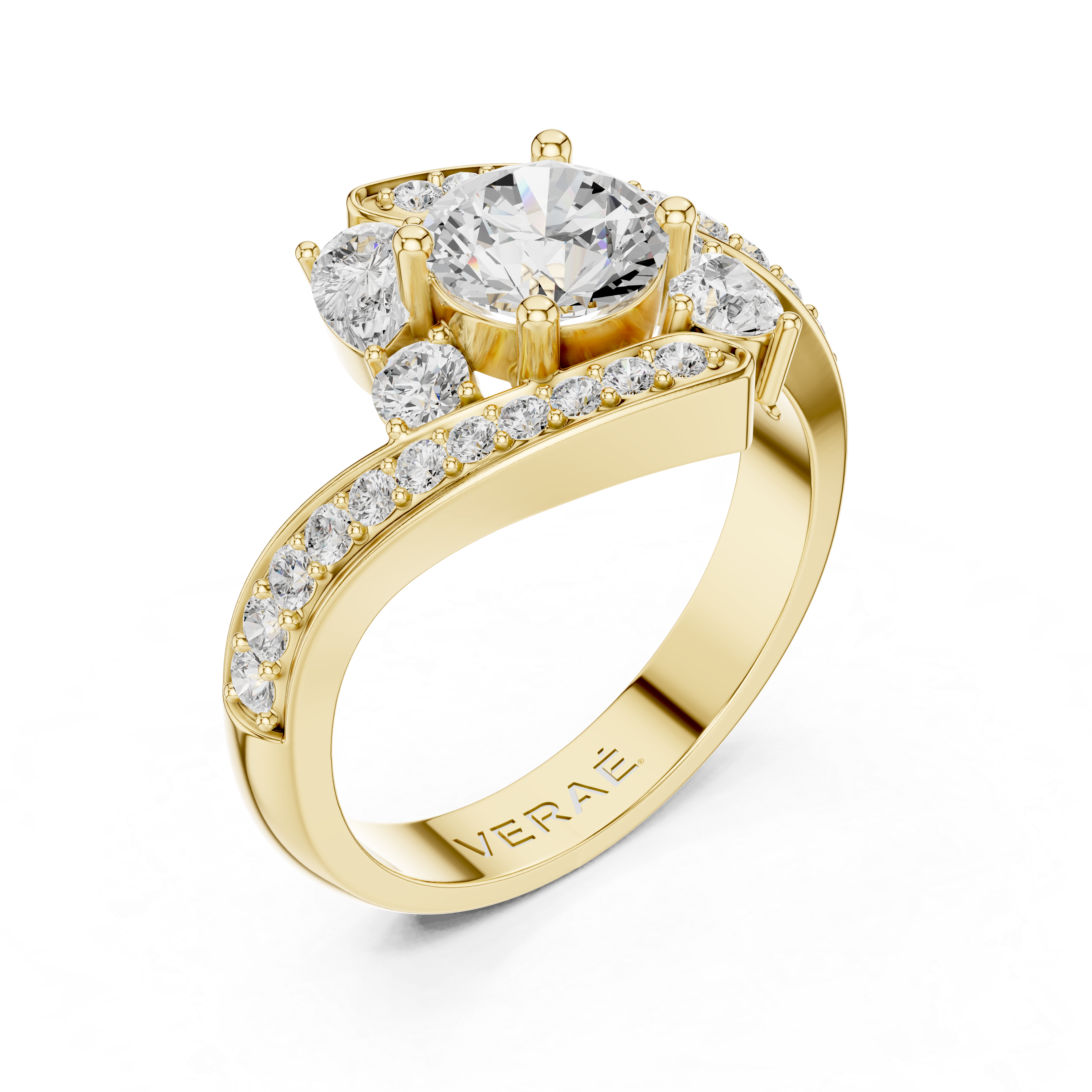 ÉTOILE | The Radiant Embrace Split-Shank Ring