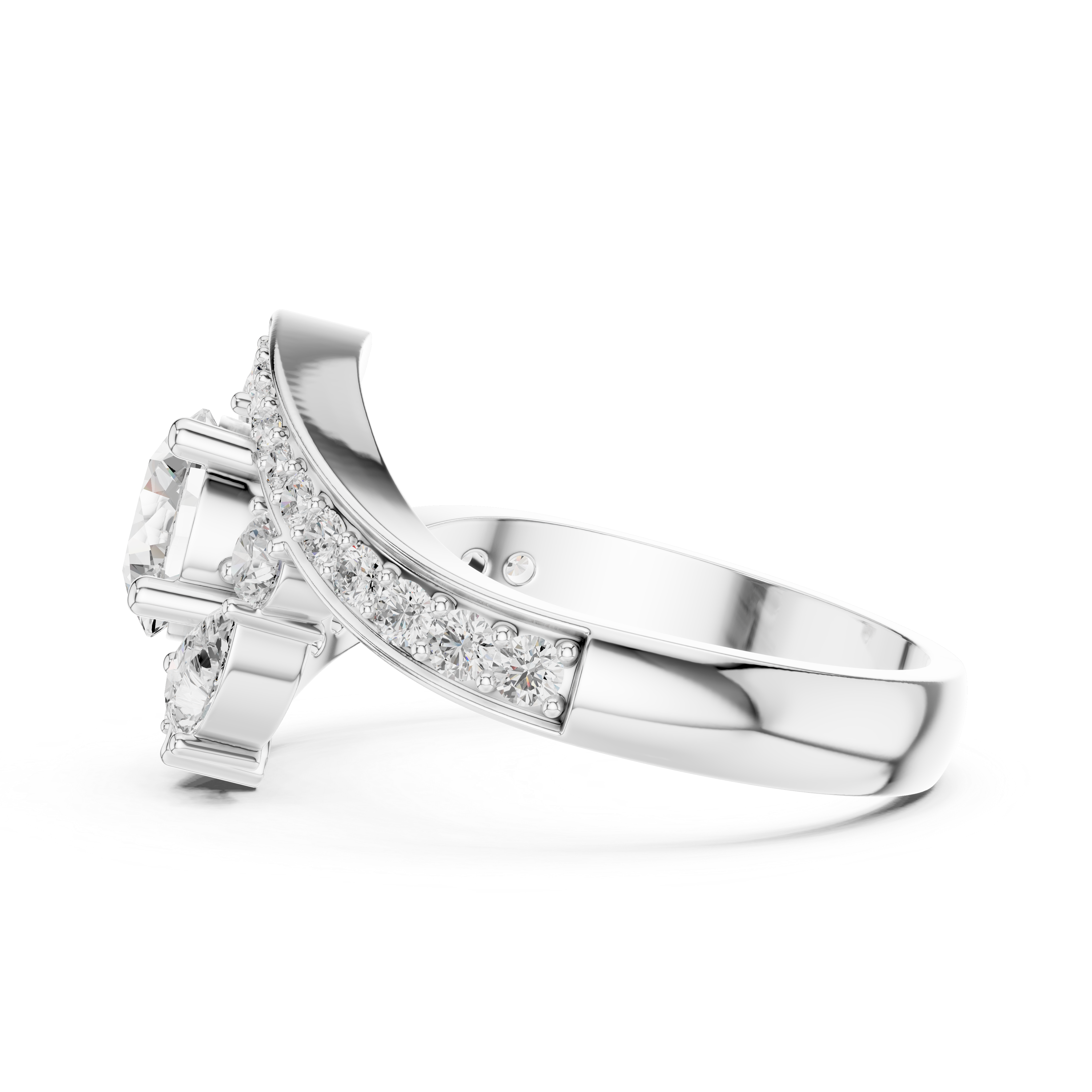 ÉTOILE | The Radiant Embrace Split-Shank Ring