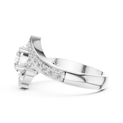 ÉTOILE | The Radiant Embrace Split-Shank Ring