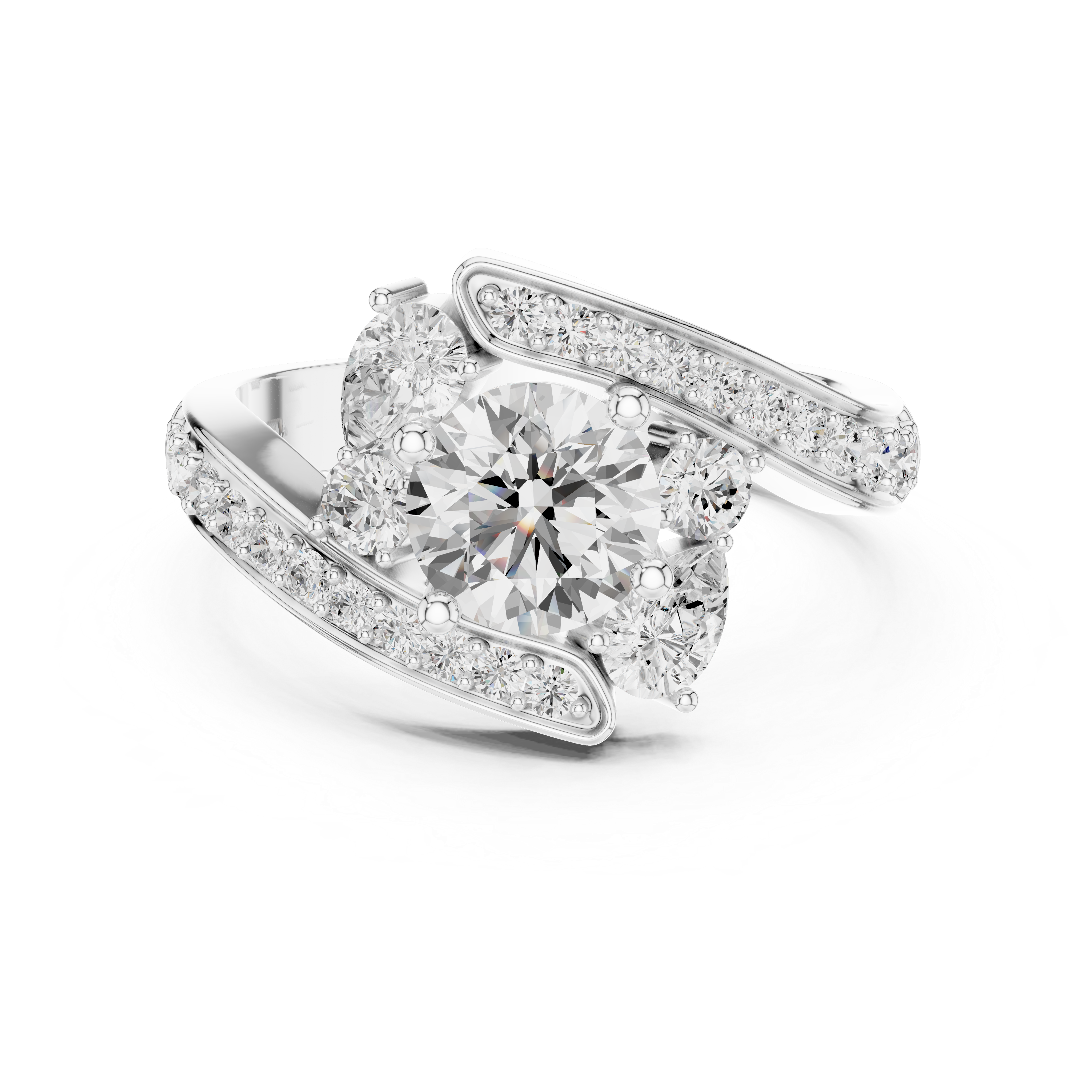 ÉTOILE | The Radiant Embrace Split-Shank Ring