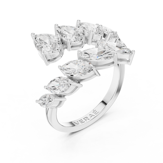 SEREN | The Cascade Marquise & Pear Bypass Ring