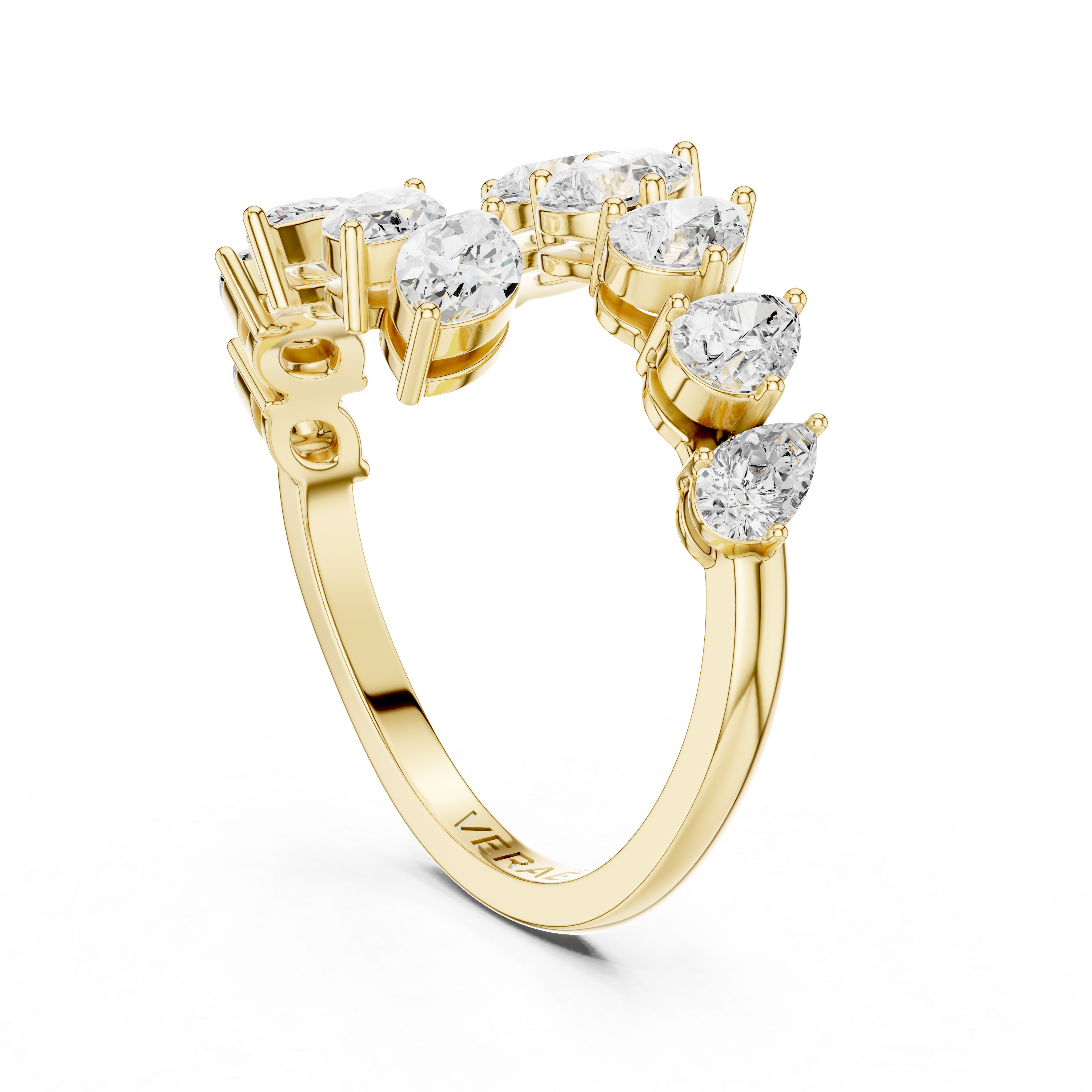 SEREN | The Cascade Marquise & Pear Bypass Ring