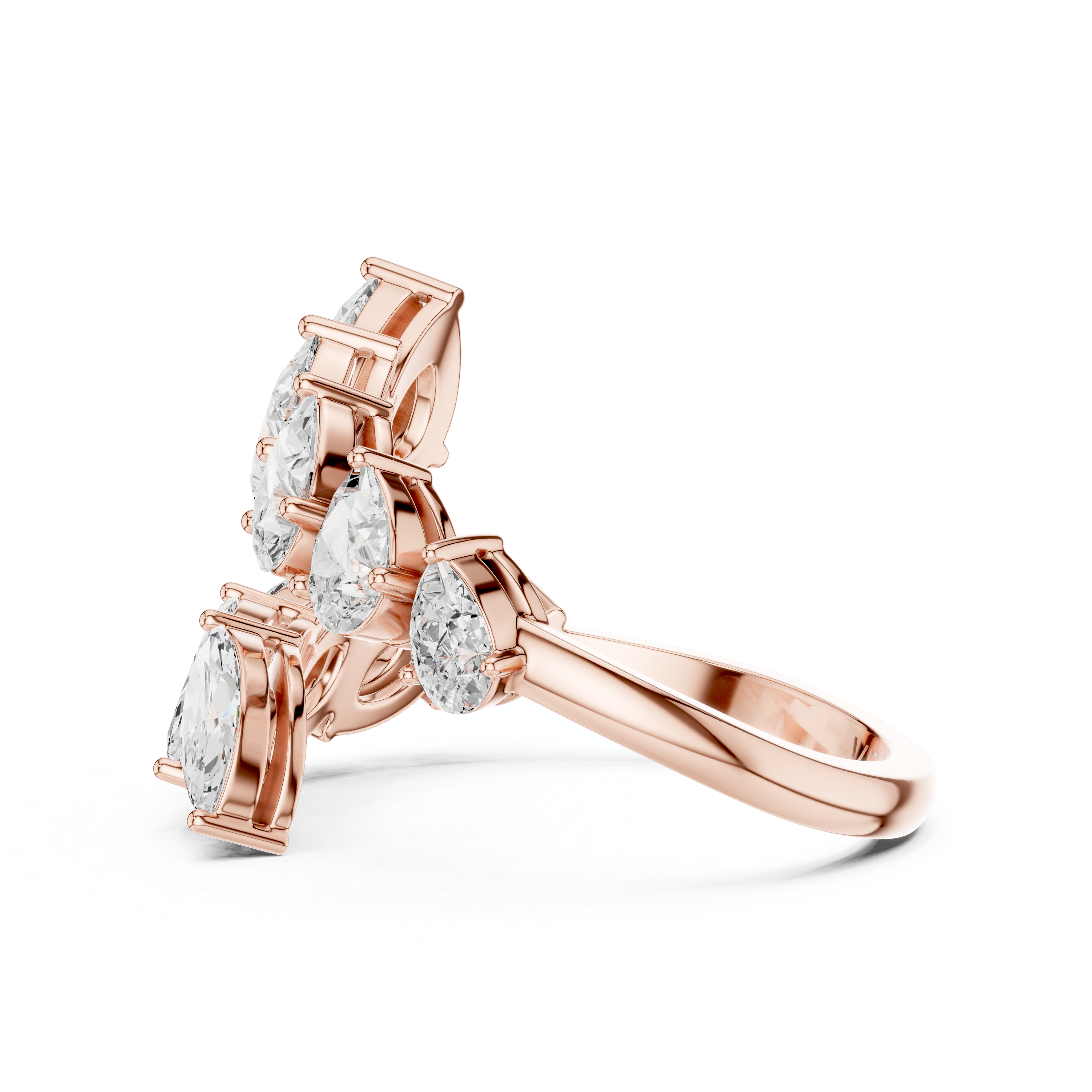 SEREN | The Cascade Marquise & Pear Bypass Ring