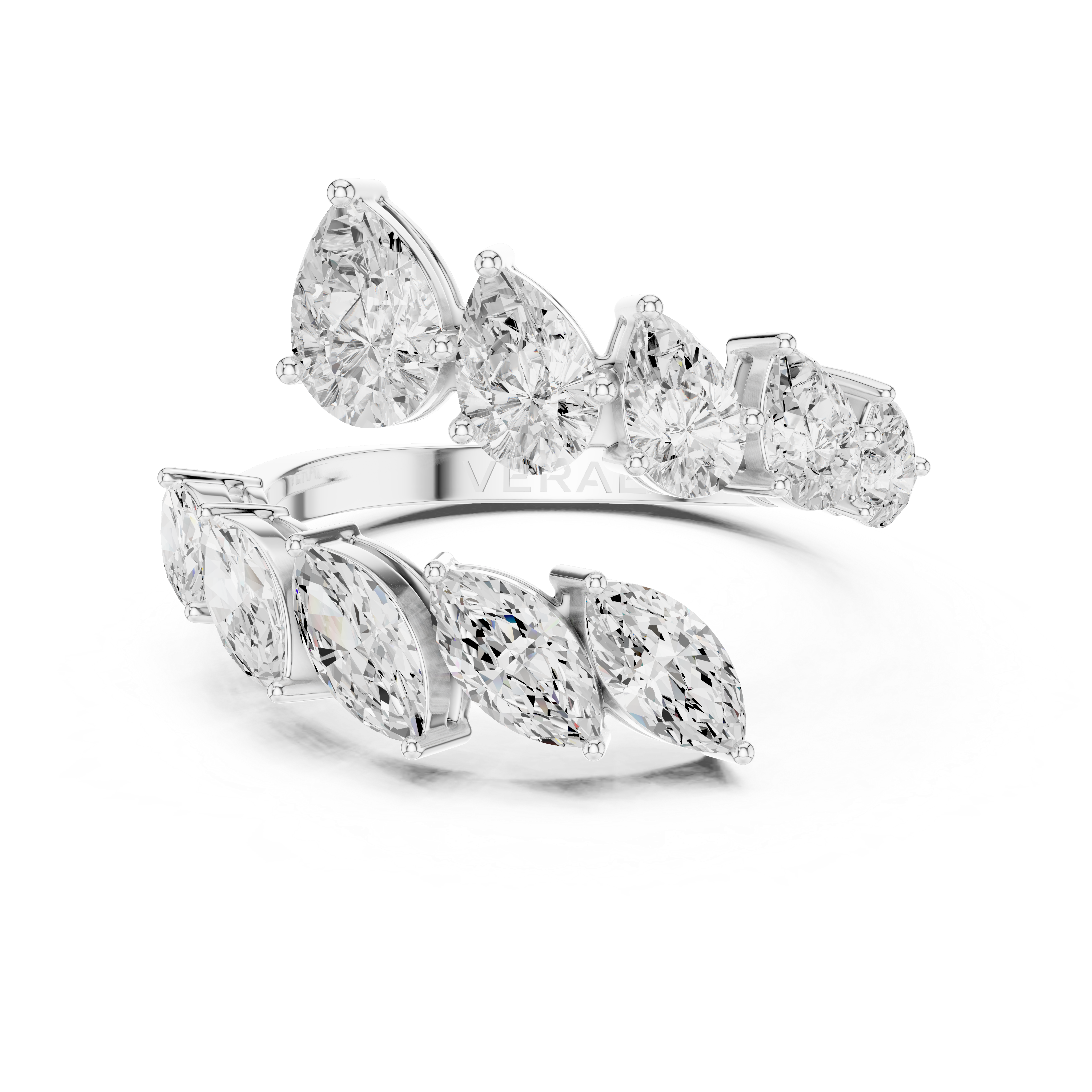 SEREN | The Cascade Marquise & Pear Bypass Ring
