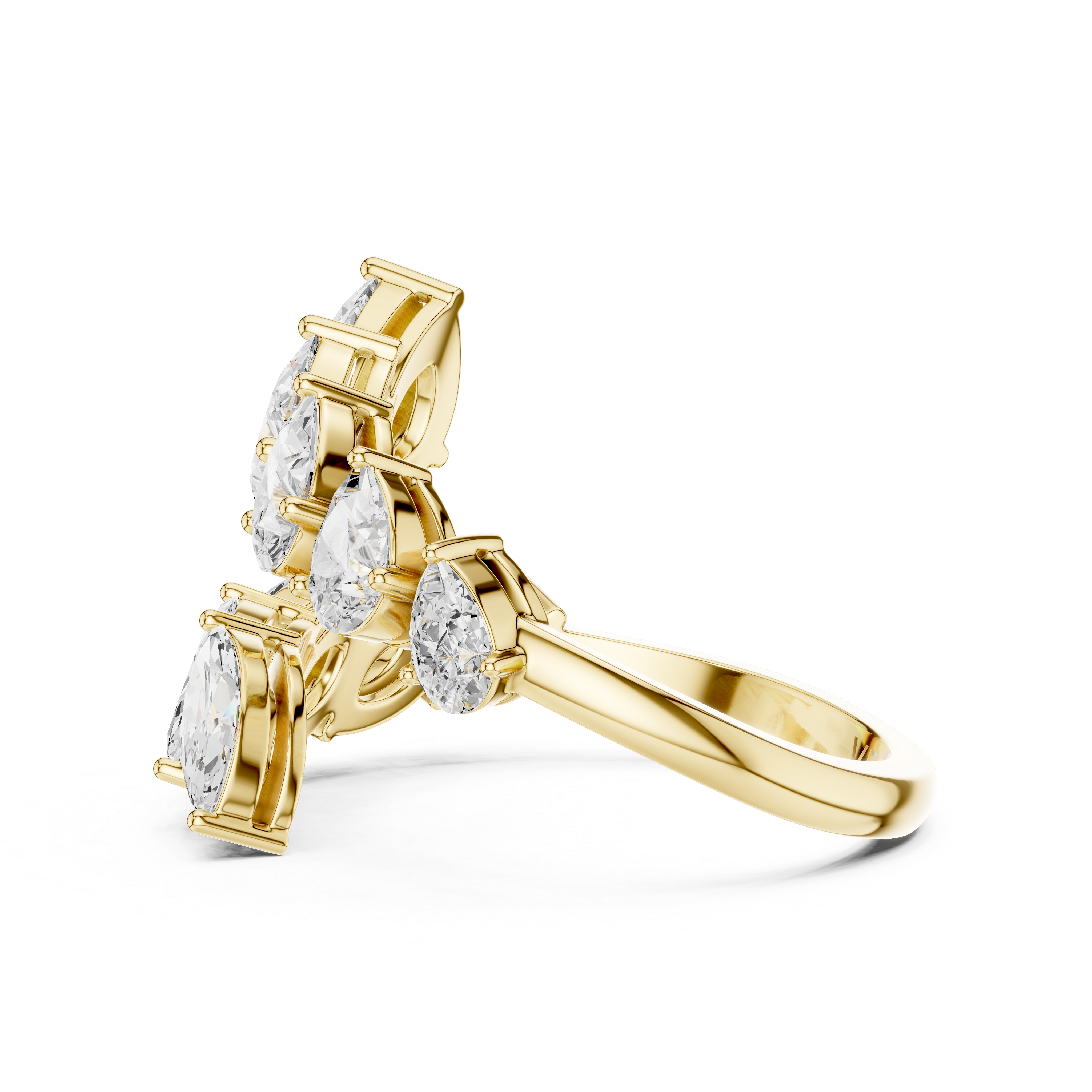 SEREN | The Cascade Marquise & Pear Bypass Ring