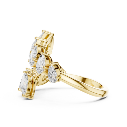 SEREN | The Cascade Marquise & Pear Bypass Ring
