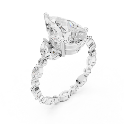 ÉTOILE | The Celestial Pear Marquise Ring