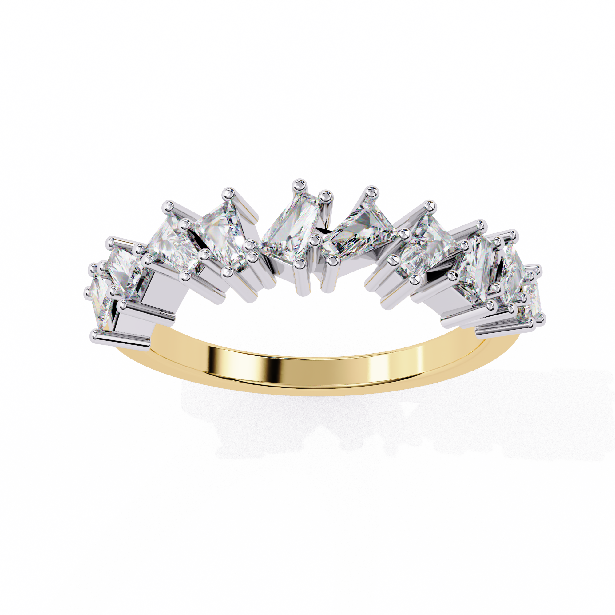 TRINITYÉ | Aria Baguette Curve Ring