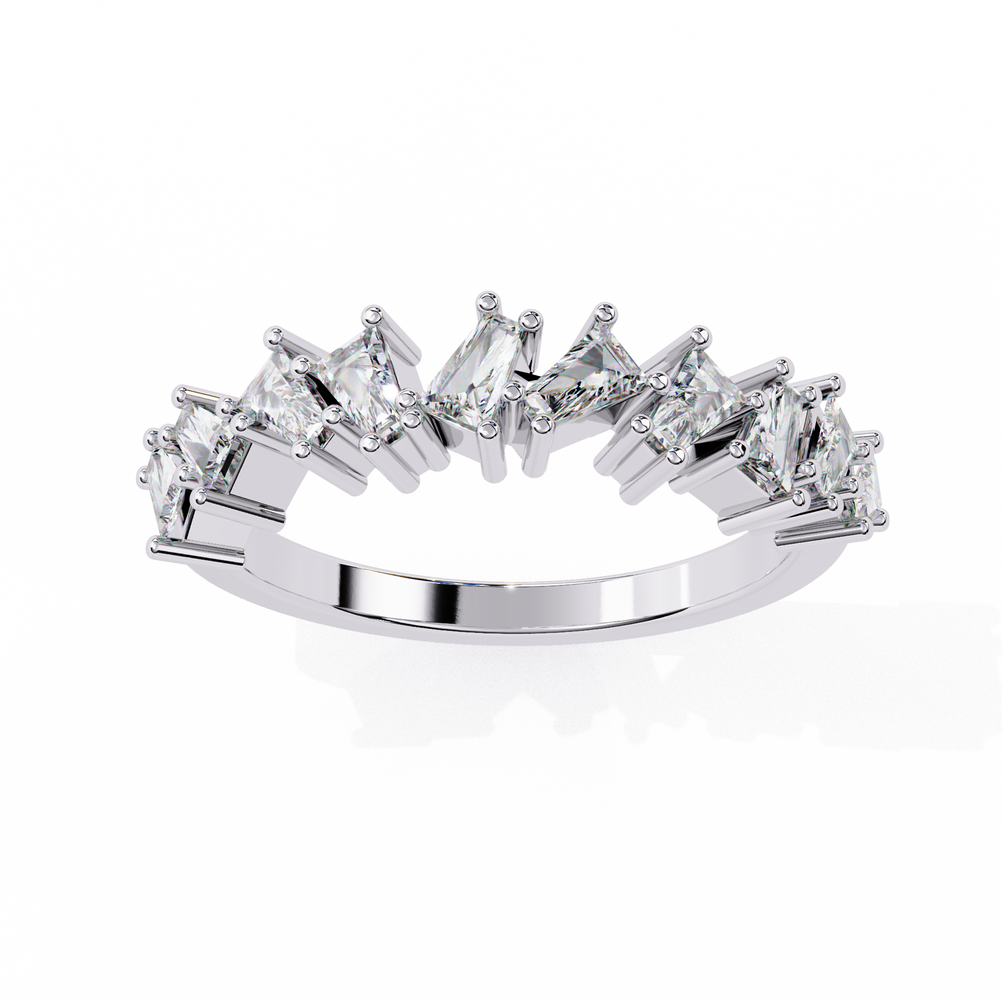 TRINITYÉ | Aria Baguette Curve Ring