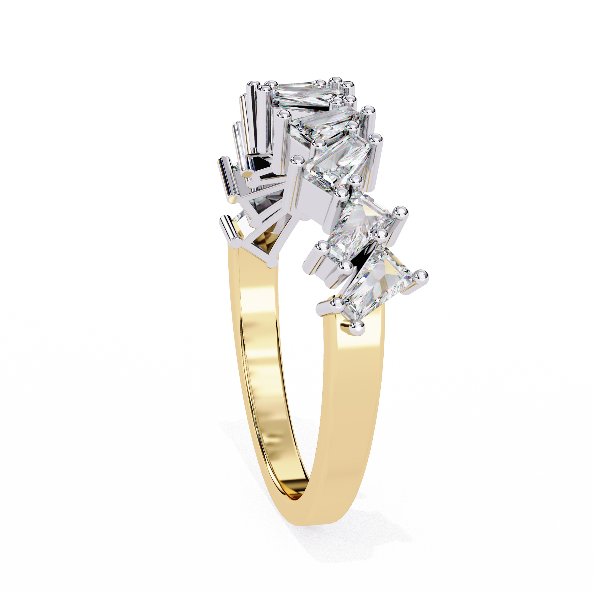 TRINITYÉ | Aria Baguette Curve Ring
