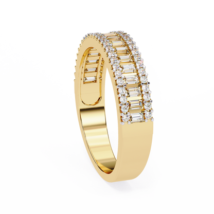 ÉTERNELLE | Double Row Illusion Baguette Eternity Band