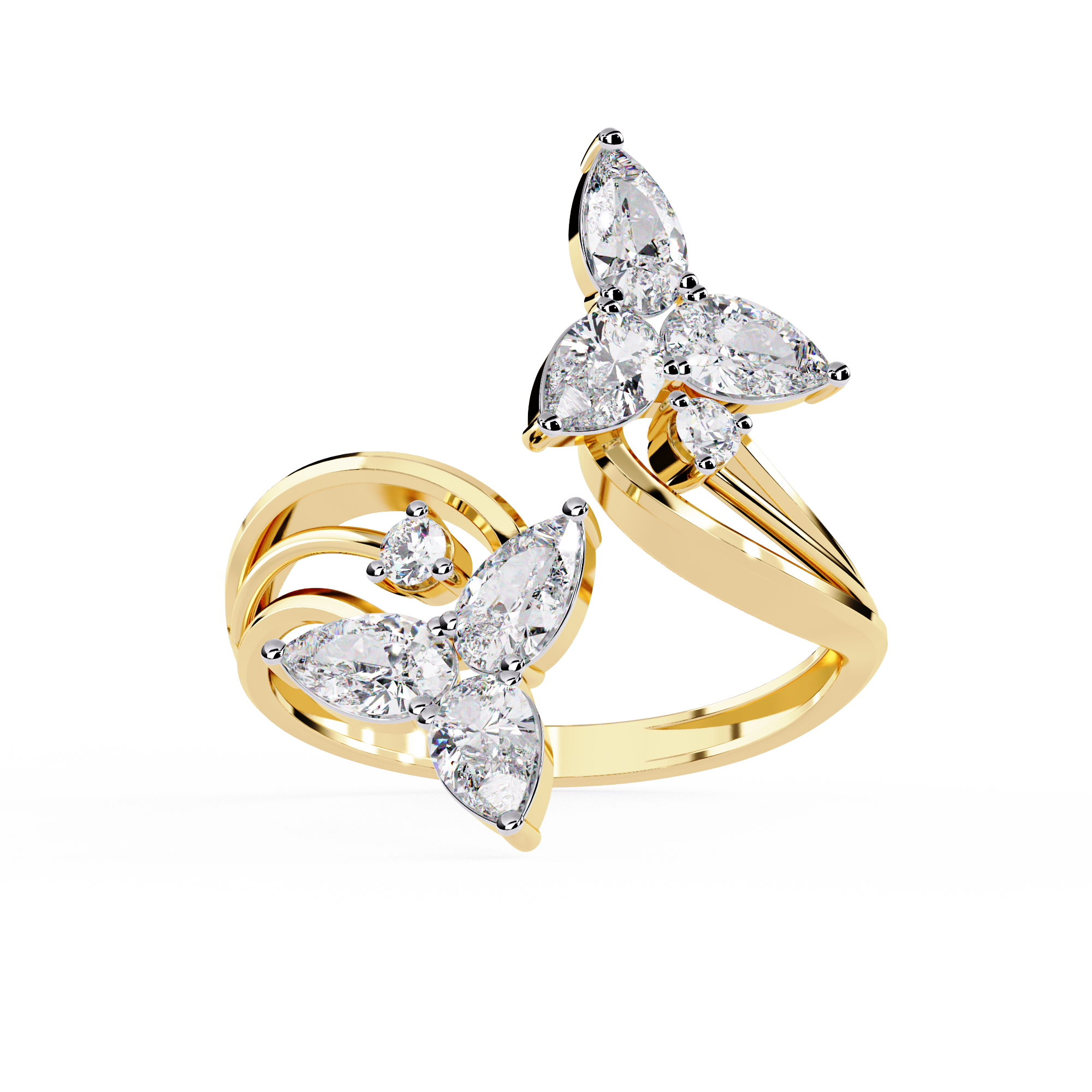 TRINITYÉ | The Double Bloom Diamond Ring