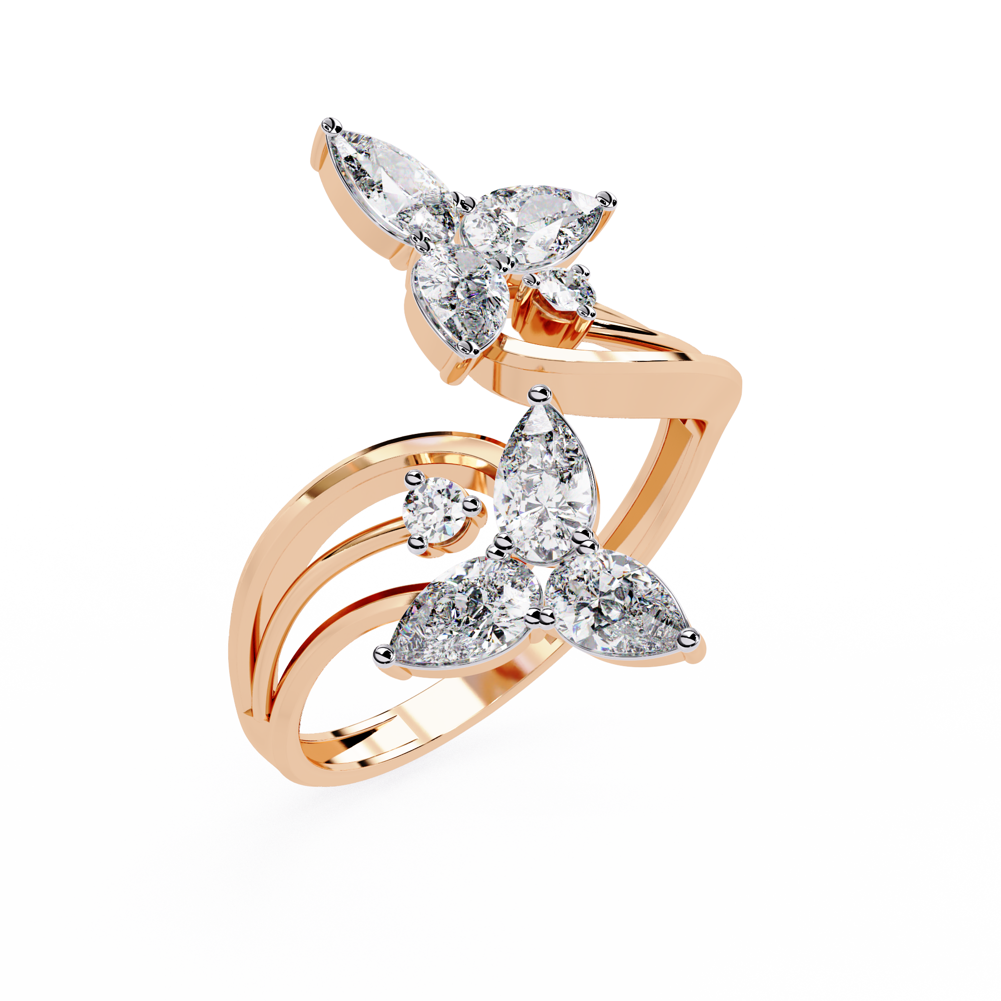 TRINITYÉ | The Double Bloom Diamond Ring