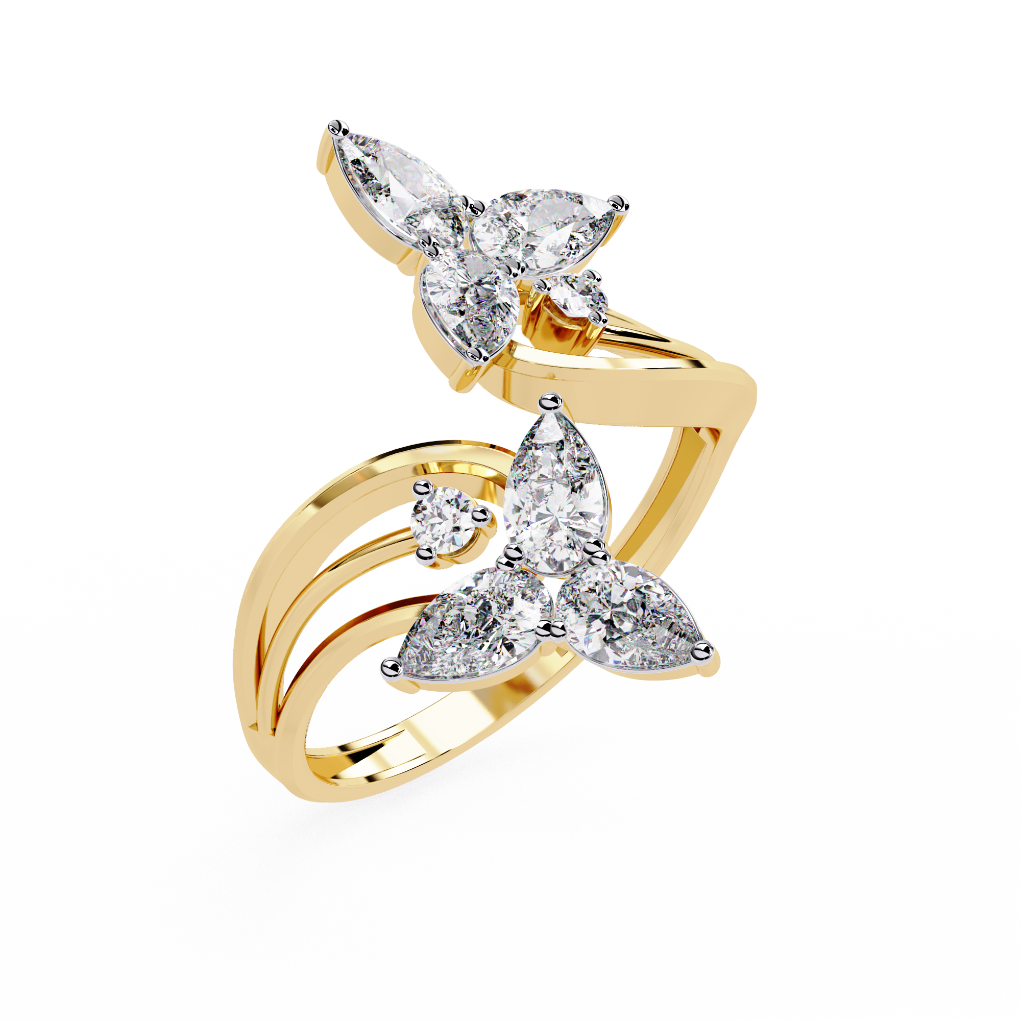 TRINITYÉ | The Double Bloom Diamond Ring