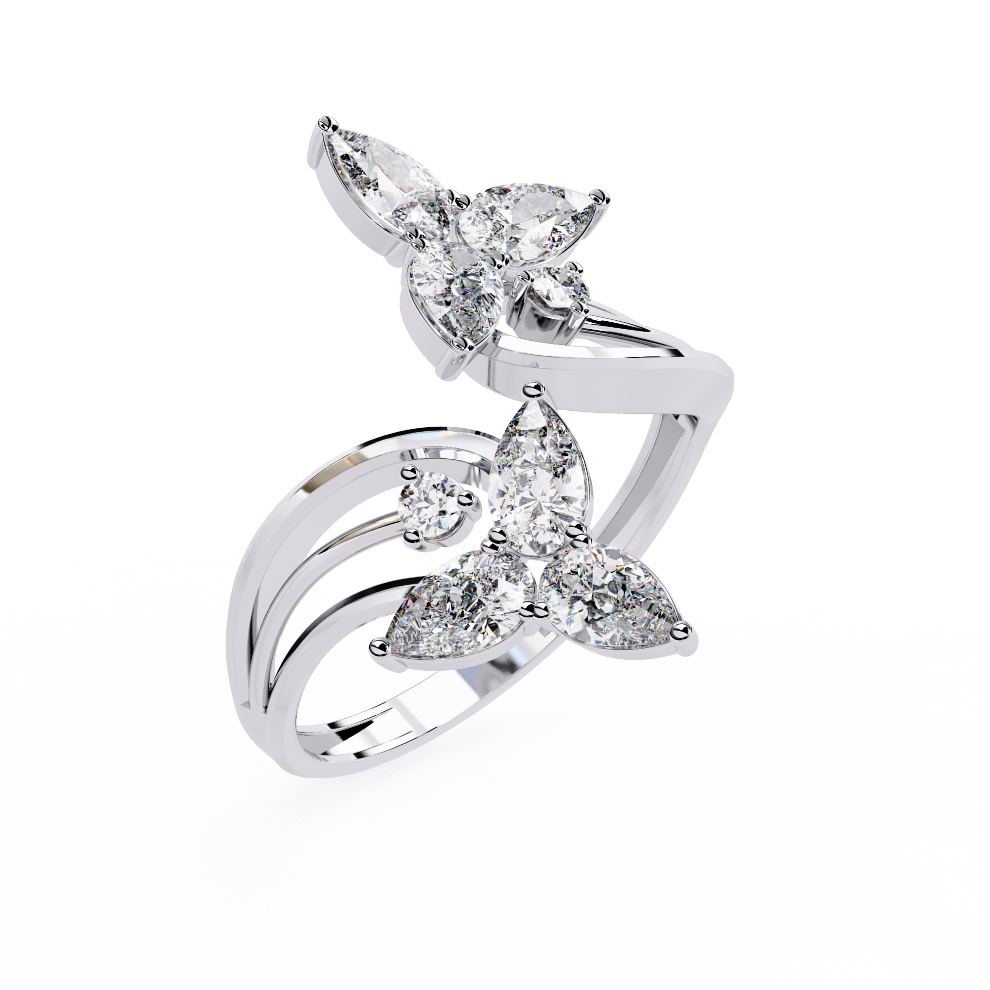 TRINITYÉ | The Double Bloom Diamond Ring