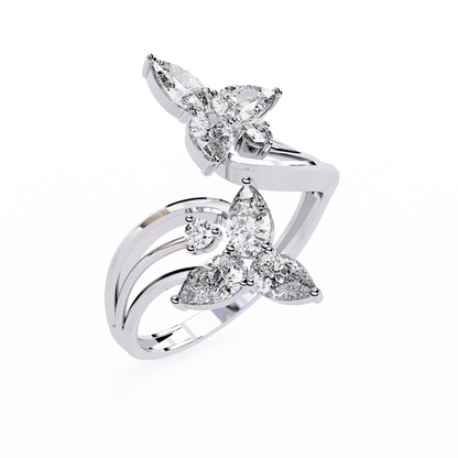 TRINITYÉ | The Double Bloom Diamond Ring