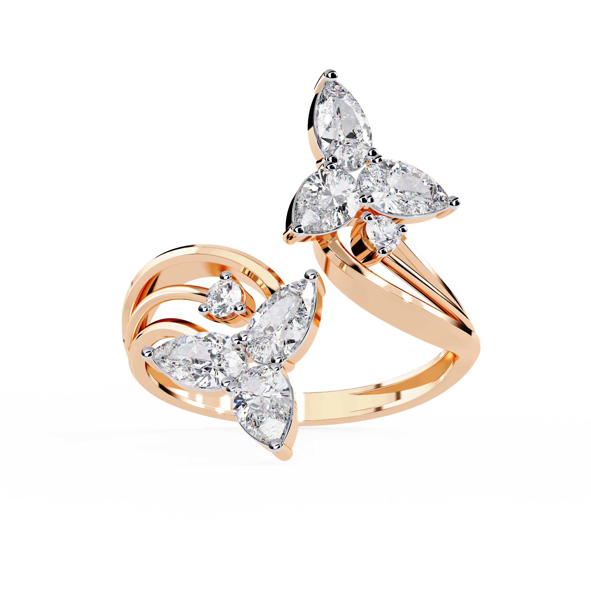 TRINITYÉ | The Double Bloom Diamond Ring