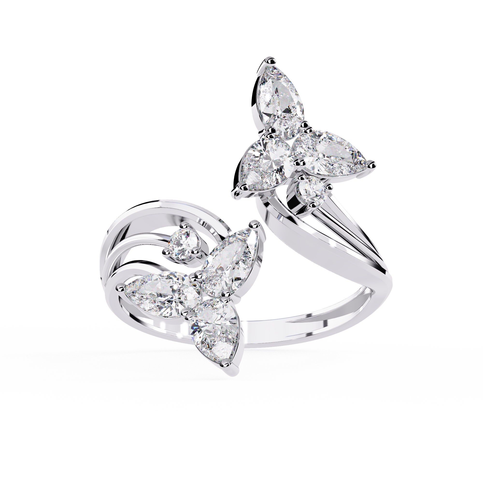 TRINITYÉ | The Double Bloom Diamond Ring