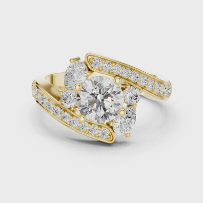 ÉTOILE | The Radiant Embrace Split-Shank Ring