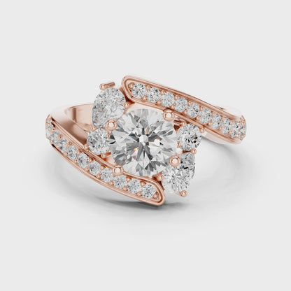 ÉTOILE | The Radiant Embrace Split-Shank Ring